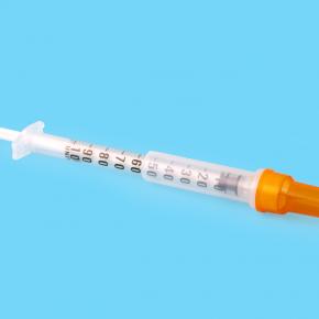 Disposable insulin syringes with retractable needle 1ml 