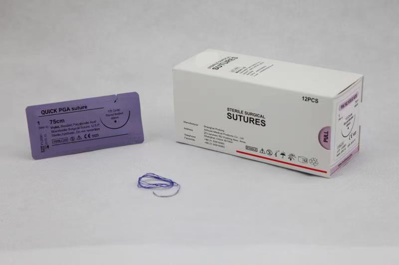 Quick Absorbable Surgical Suture PGA 