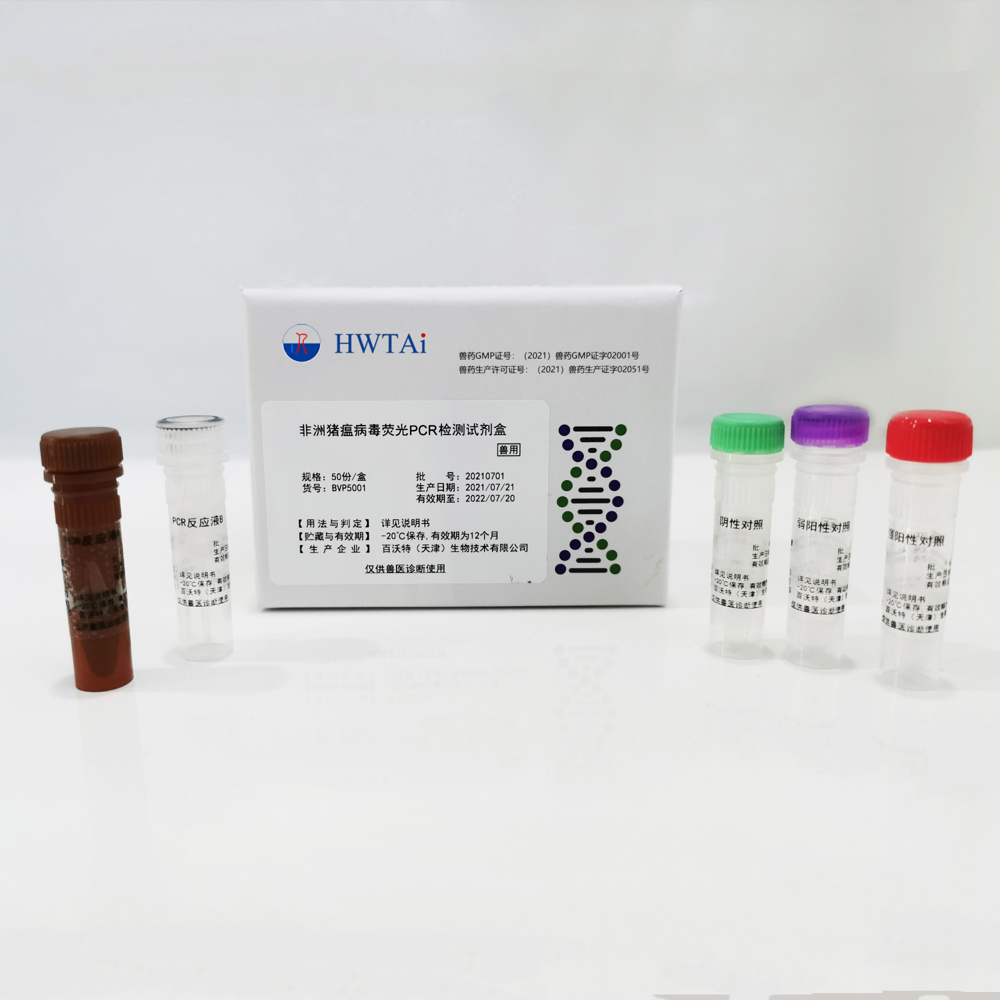 African swine fever virus fluorescent PCR detection kit
