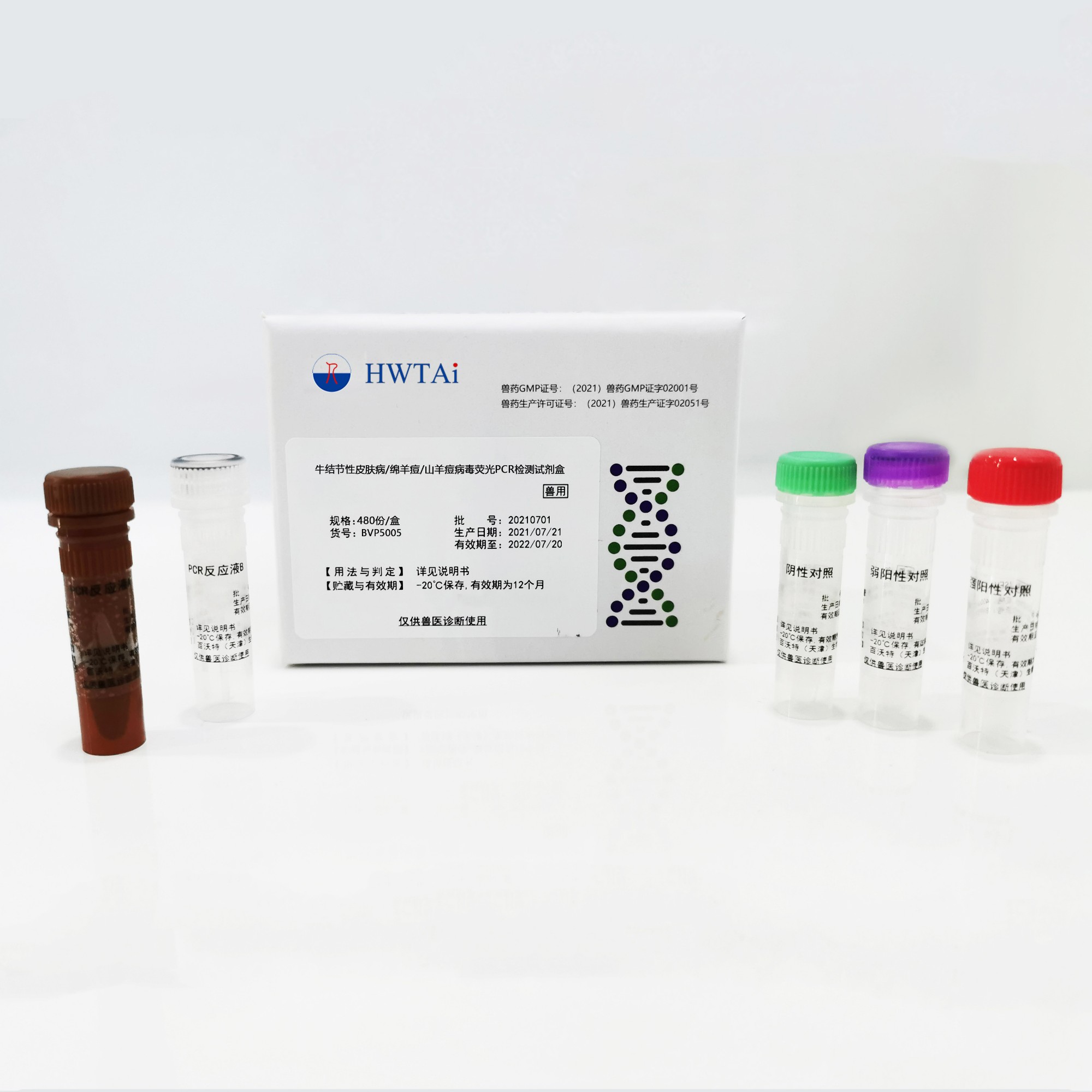 Bovine nodular dermatosis/sheep pox/goat pox virus fluorescent PCR detection kit